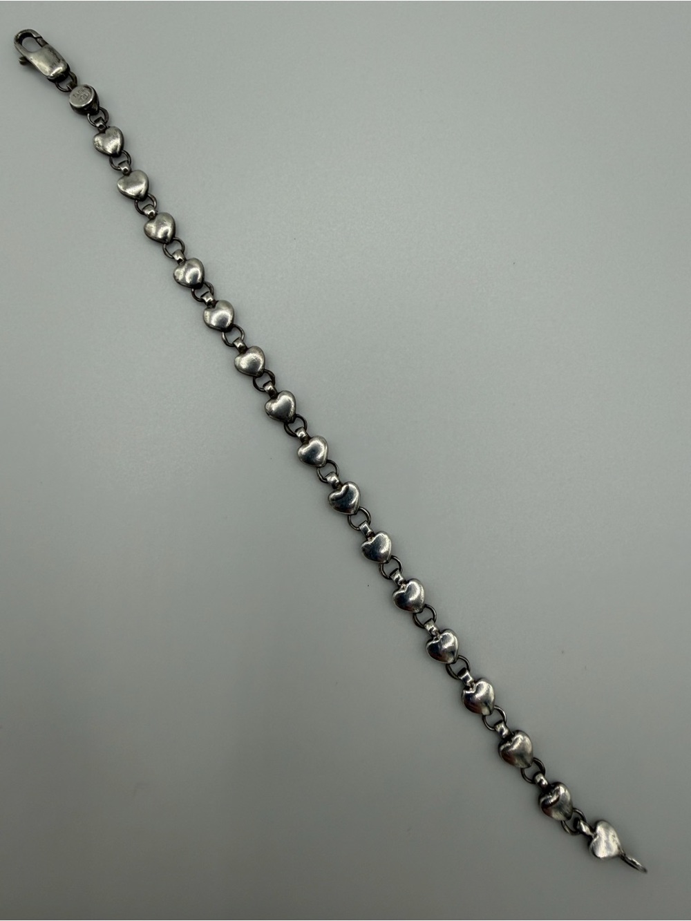 Tiffany & Co. 925 Silver Heart Link Bracelet - Picture 10 of 15